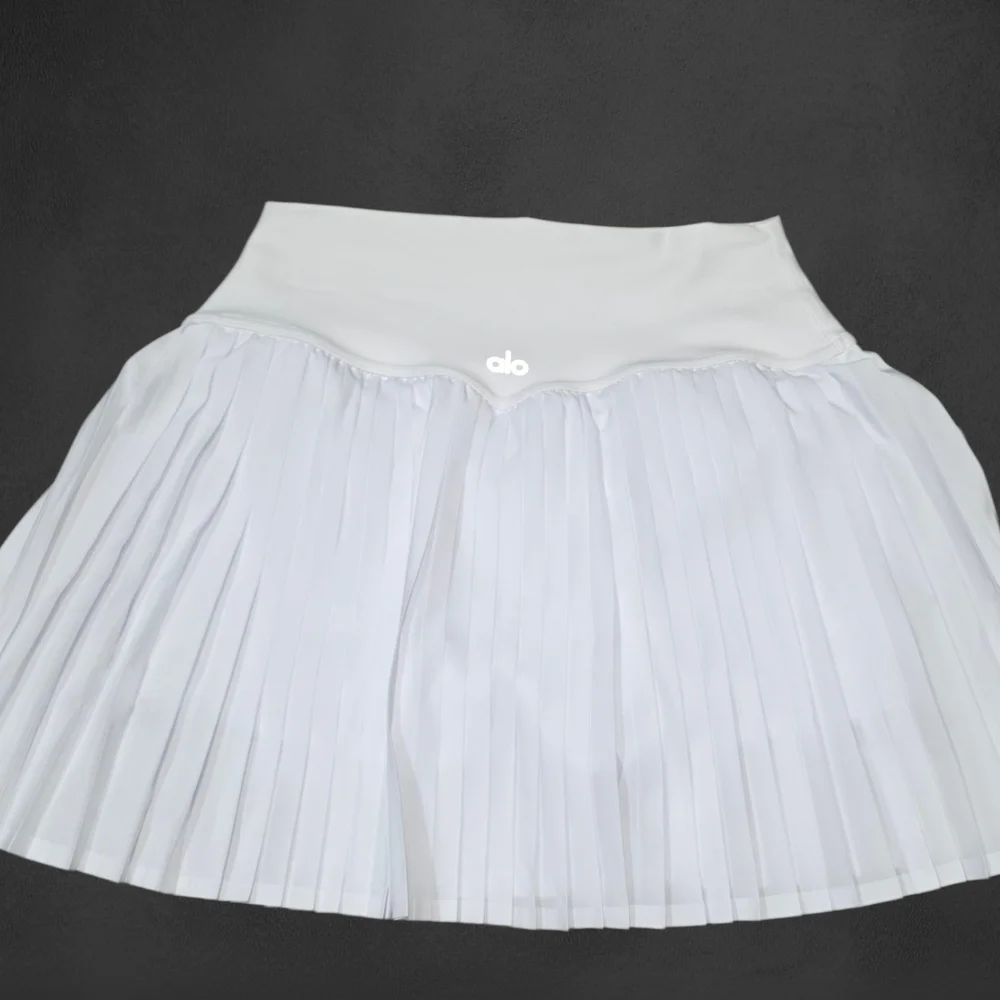 ALO Yoga Grand Slam Tennis Skirt White Size M